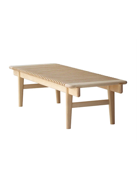 PP589 Spjälbänken av Hans J. Wegner - Ek / Såpbehandlad - Jacobsen Plus