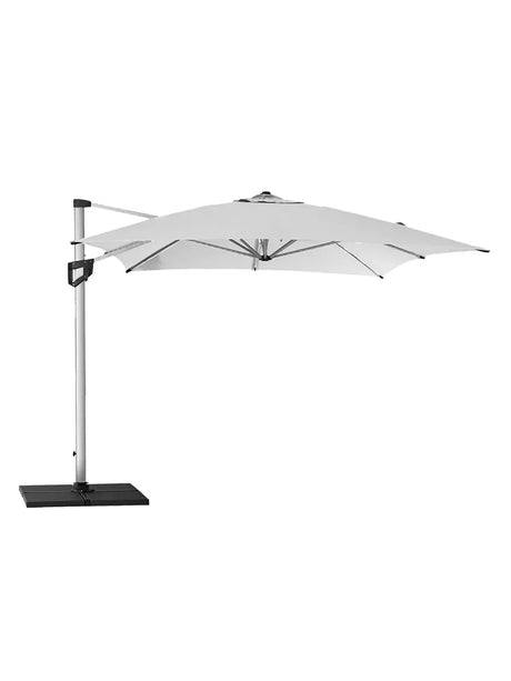 Hyde Luxe Parasoll, 3x4 m inkl. fot från Cane-line - Anthracite - Jacobsen Plus