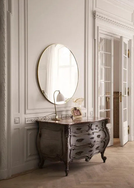 Spegel Ø110 från GUBI - Polished Brass - Jacobsen Plus