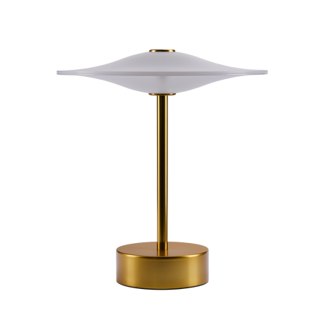 Sinus 22 Portabel bordslampa, mässing av Piet Hein - Jacobsen Plus