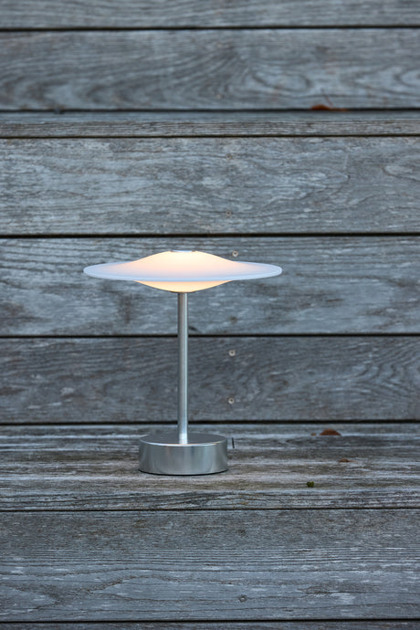 Sinus 22 Portabel bordslampa, stål av Piet Hein - 5 - Jacobsen Plus