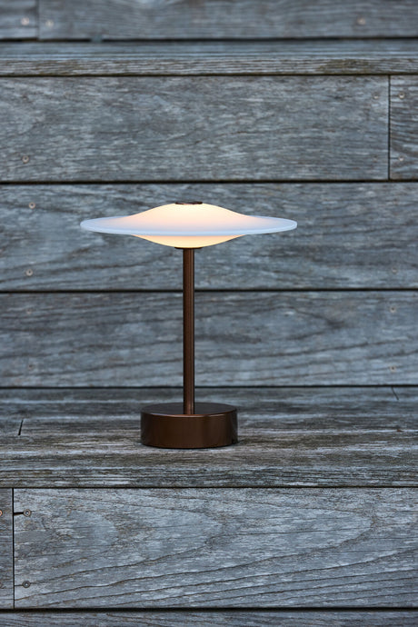 Sinus 22 Portabel bordslampa, åldrad brons av Piet Hein - 3 - Jacobsen Plus