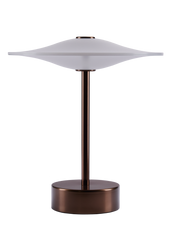 Sinus 22 Portabel bordslampa, åldrad brons av Piet Hein