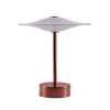Sinus 22 Portabel bordslampa, koppar av Piet Hein