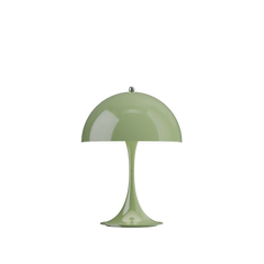 Panthella 250 portabel bordslampa, opak mossgrön av Verner Panton