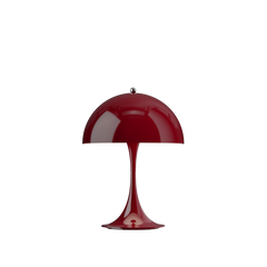 Panthella 250 portabel bordslampa, opak bordeauxröd av Verner Panton