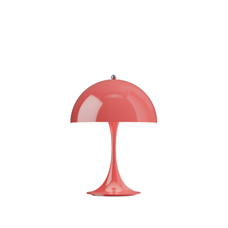 Panthella 250 Bärbar bordslampa, Opaque Coral av Verner Panton - Jacobsen Plus
