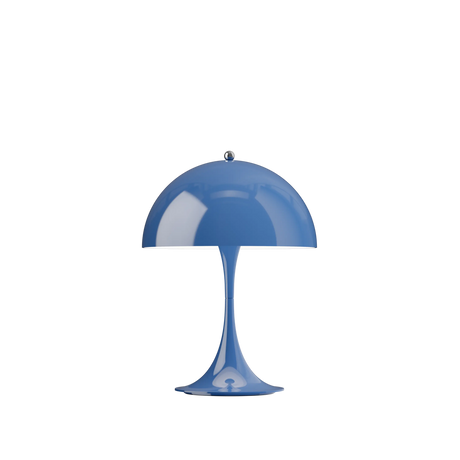 Panthella 250 portabel bordslampa, opak indigoblå av Verner Panton - Jacobsen Plus