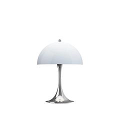 Panthella 250 Portabel bordslampa, Krom opalblågrå av Verner Panton