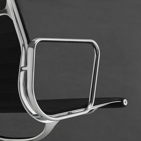 Aluminium Chair EA 119 Kontorsstol, svart läder från Vitra - 4 - Jacobsen Plus