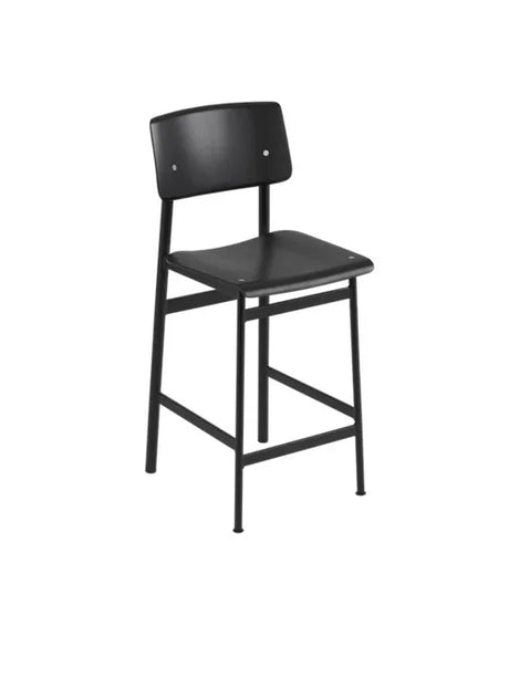 Loft bar stool från Muuto - Højde: 65 cm / Oak- black - Jacobsen Plus