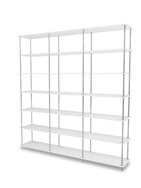 Montana Free Bokhylla 666000, krom - New white - Jacobsen Plus