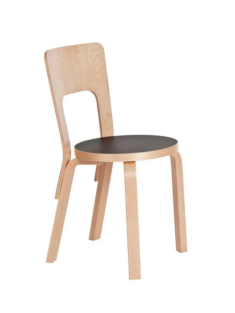 Chair 66 från Artek - Birk-Svart - Jacobsen Plus