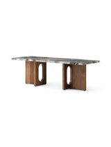 Androgyne Loungbord, grå galaxy marble/trä från Audo Copenhagen - Walnut - Jacobsen Plus