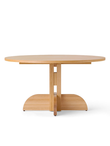 Audo Copenhagen - Puffin matbord, Ø140 cm - Lackerad egefiner - Jacobsen Plus