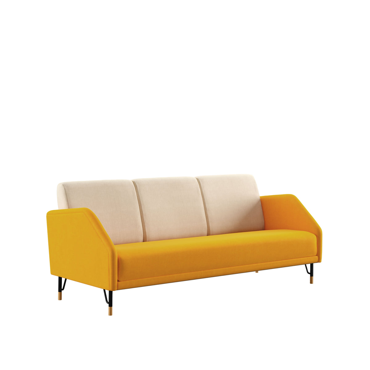 77 Soffa 3-sits, ek olja av Finn Juhl - Hallingdal 457 / 100 - Jacobsen Plus