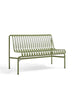 Palissade Dining Bench utan armstöd, oliv från Hay