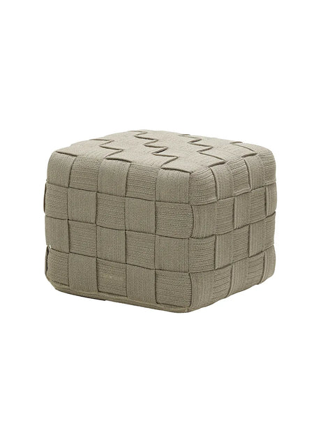 Cube Fotpall från Cane-line - Taupe - Jacobsen Plus
