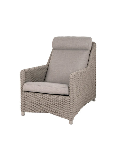 Diamond Highback Stol inkl. Dyna från Cane-line - Graphite, Weave / Cane-line Natté dyna - Jacobsen Plus
