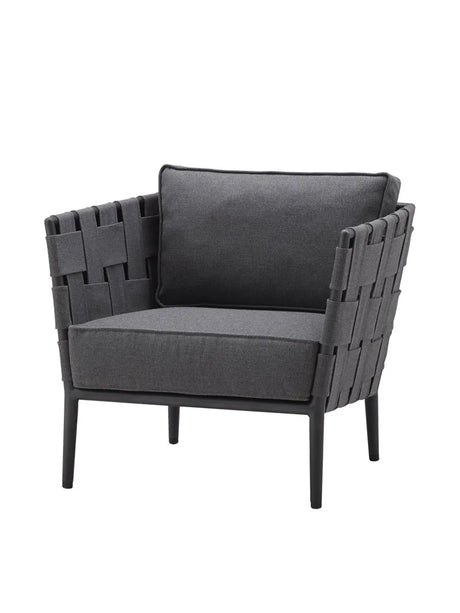 Conic Loungestol inkl. Dynset från Cane-line - Light grey - Jacobsen Plus