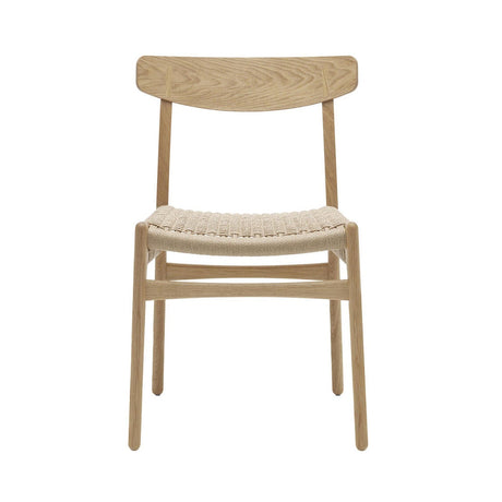 CH23 matstol, ek vitolja av Hans J. Wegner - Jacobsen Plus