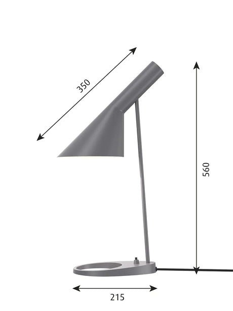 AJ bordslampa, mörkgrå från Louis Poulsen - 2 - Jacobsen Plus