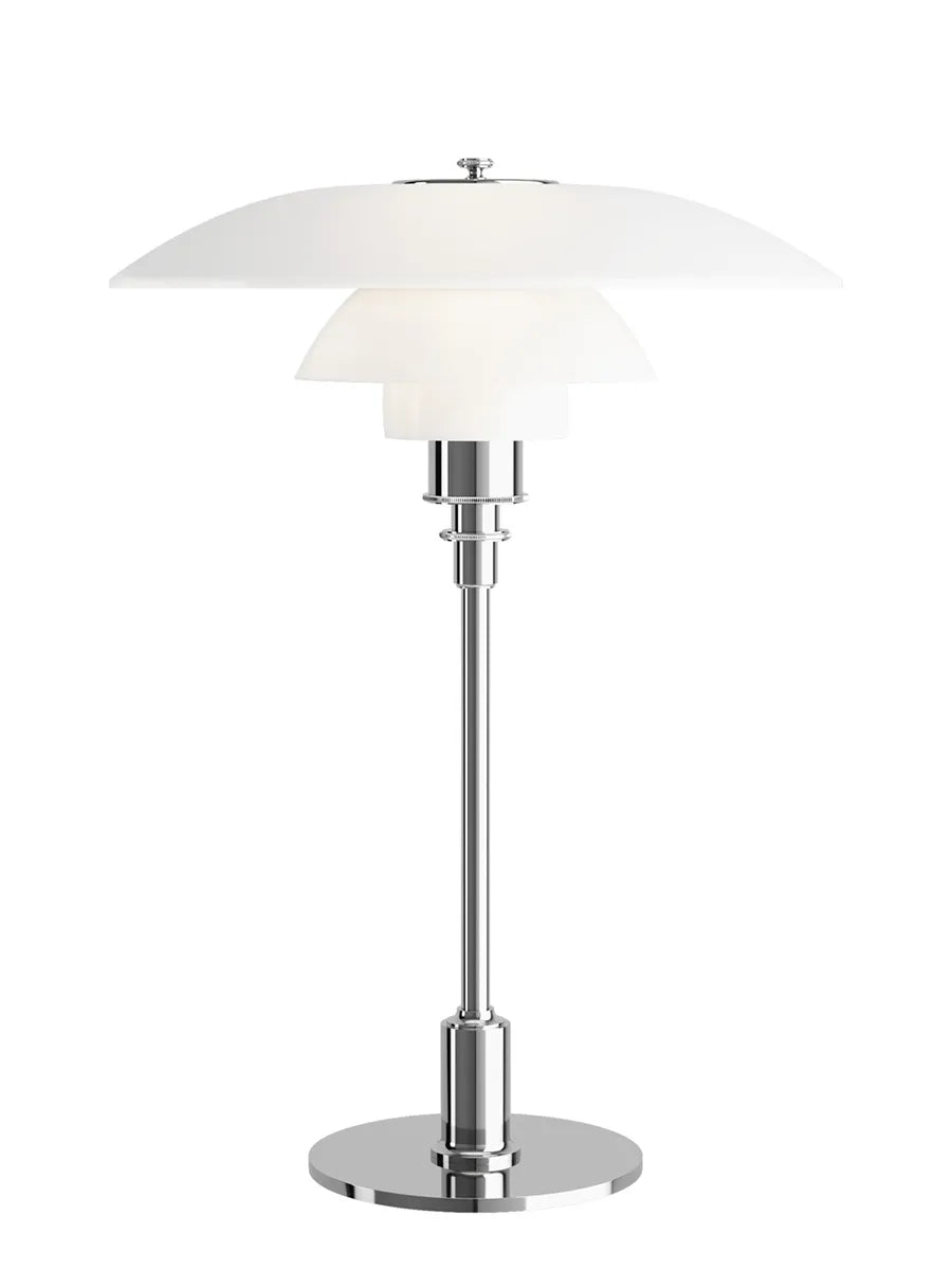 PH 3½-2½ Glas Bordlampa, högblankt förkromad från Louis Poulsen - 1 - Jacobsen Plus