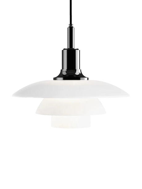 PH 3½-3 Glas Pendellampa, svart metalliserad från Louis Poulsen - Jacobsen Plus