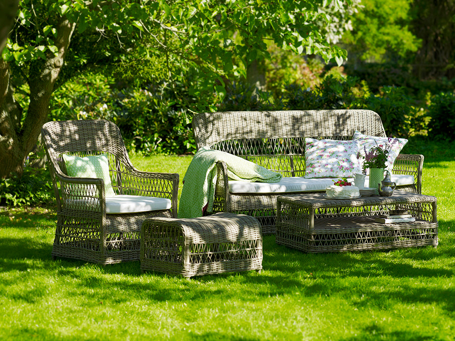 Dawn 3-sits trädgårdssoffa, Antikgrå från Sika-Design - 3 - Jacobsen Plus