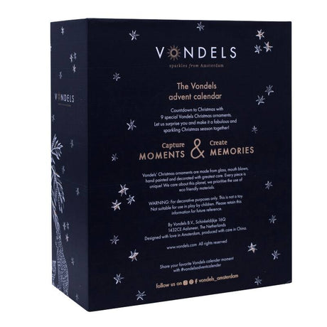 Vondels Adventskalender – Set med 9 julkulor - 4 - Jacobsen Plus
