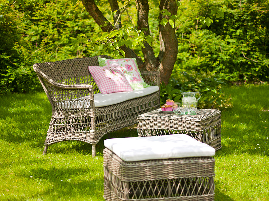 Charlot 3-sits trädgårdssoffa, antikgrå från Sika-Design - 3 - Jacobsen Plus