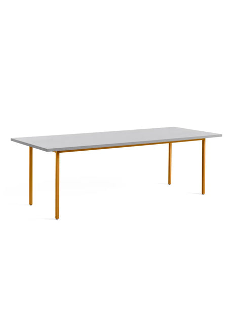 Two-Colour Matbord 240x90 från HAY - Light grey / Ochre - Jacobsen Plus