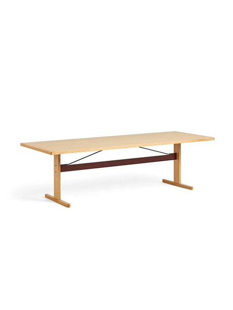 Passerelle Bord, L200 cm från Hay - Water-based lacquered oak / Ink black / Water-based lacquered oak - Jacobsen Plus