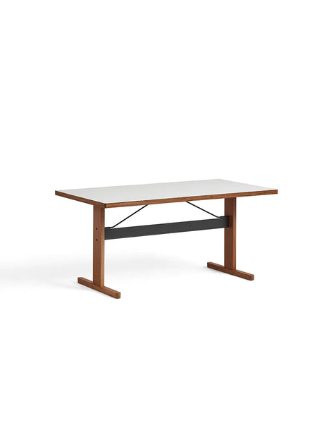 Passerelle Bord, L160 cm från Hay - Water-based lacquered oak / Ink black / Water-based lacquered oak - Jacobsen Plus