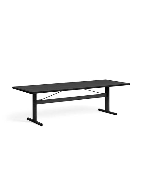 Passerelle Bord, L260 cm från HAY - Water-based lacquered oak / Ink black / Water-based lacquered oak - Jacobsen Plus