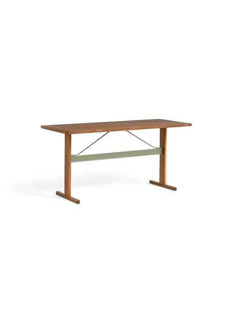 Passerelle Högt bord, L250 cm från Hay - Water-based lacquered oak / Ink black / Water-based lacquered oak - Jacobsen Plus