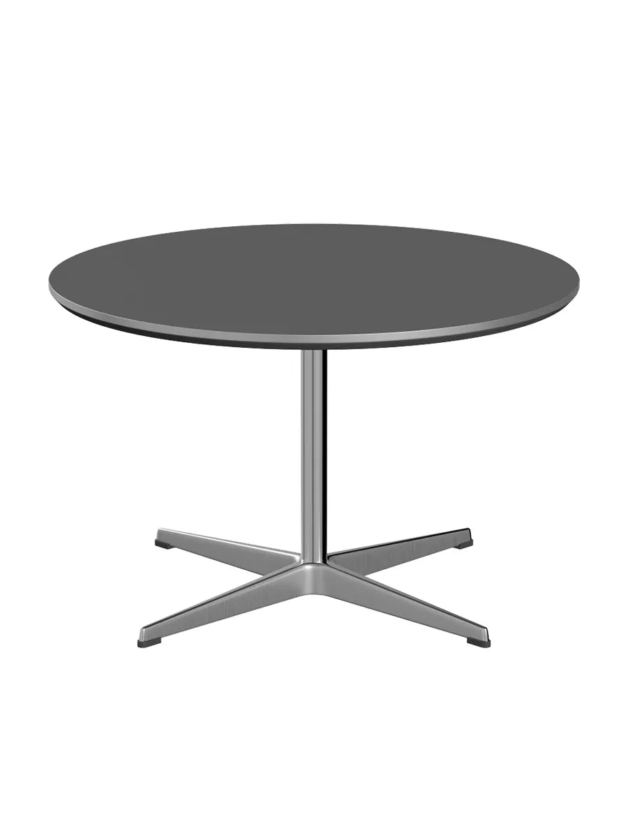 Piet Hein A222 Soffbord, Ø75 cm från Fritz Hansen - Grey Bromo m. alukant (specialfarve) - Jacobsen Plus