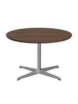 Piet Hein A222 Soffbord, Ø75 cm från Fritz Hansen - Valnöt finér m. finérkant - Jacobsen Plus