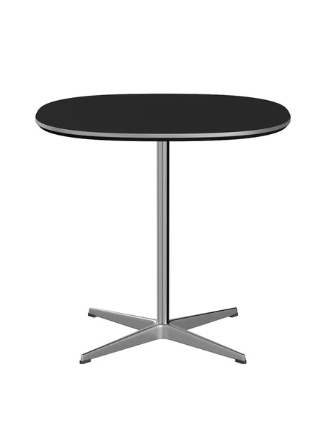 Piet Hein A602 cafébord, 75 x 75 cm från Fritz Hansen - Vit laminat m. alukant - Jacobsen Plus