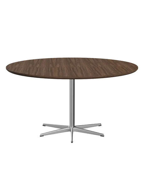 Piet Hein A826 Matbord, Ø145 cm från Fritz Hansen - Vit laminat m. alukant - Jacobsen Plus
