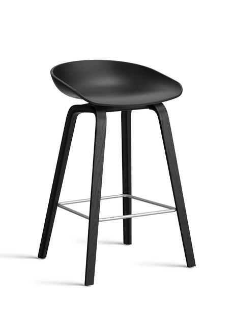 About a Stool AAS32 låg, svart med fotstöd i stål från Hay - 1 - Jacobsen Plus