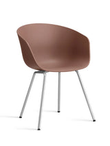 About a Chair AAC26 från HAY - Soft Brick / Förkromad stål - Jacobsen Plus