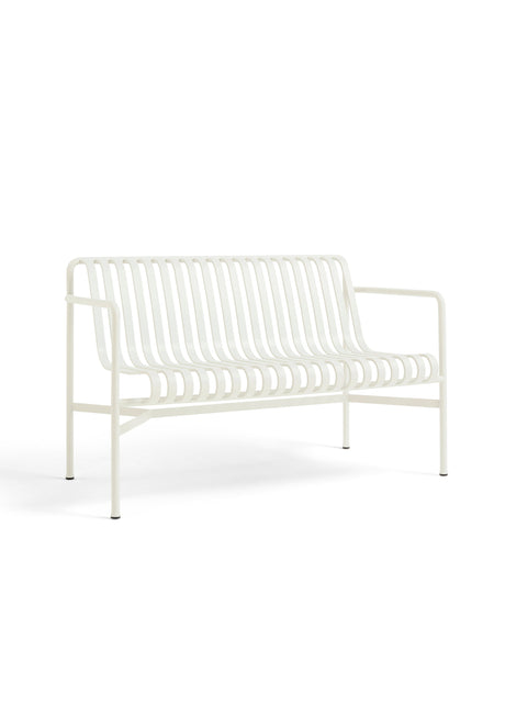 Palissade Dining Bench med armstöd, krämvit från Hay - 1 - Jacobsen Plus