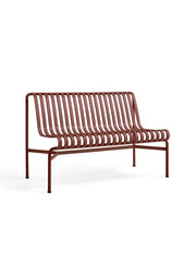 Palissade Dining Bench utan armstöd, järnröd från Hay