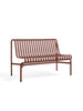 Palissade Dining Bench utan armstöd, järnröd från Hay