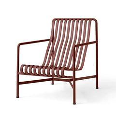 Palissade Lounge Chair High, järnröd från HAY