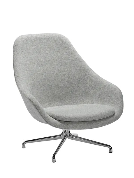 About a Lounge Chair high AAL91 från Hay - Steelcut / Svart pulverlakeret aluminum - Jacobsen Plus