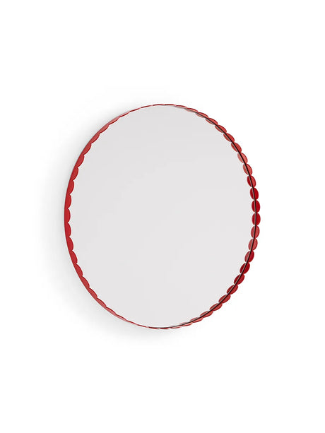 Arcs Mirror Round, röd från Hay - Jacobsen Plus