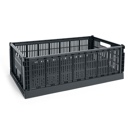 Colour Crate X-stor, kolgrå från HAY - 1 - Jacobsen Plus