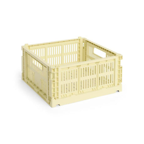 Colour Crate Medium Square, Ljusgul från Hay - Jacobsen Plus